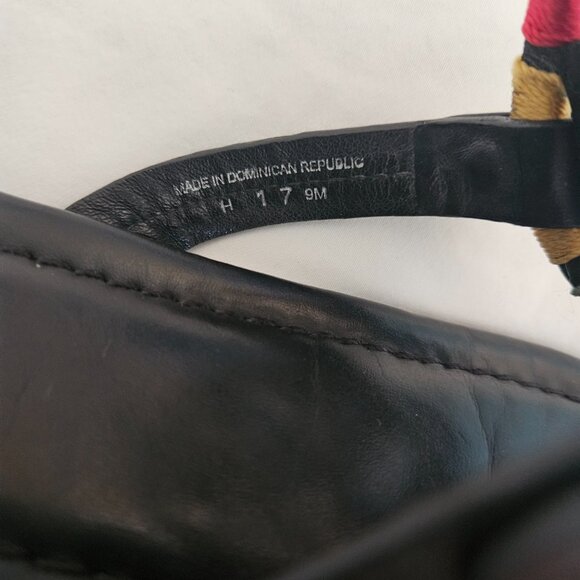 TORY Burch Black Leather Miller Sandals size 9M Style #3964 / S/N 44229 - Picture 8 of 8